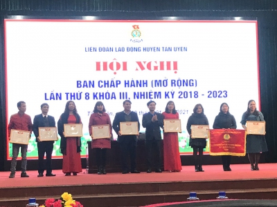 LĐLĐ huyện Tân Uyên tổ chức Hội nghị BCH lần thứ 8 khóa III,  nhiệm kỳ 2018 - 2023