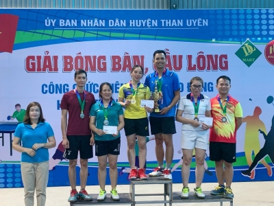 Liên đoàn Lao động huyện Than Uyên phối hợp tổ chức giải Bóng bàn, Cầu lông Công nhân viên chức lao động năm 2022
