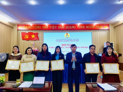 Cơ quan Liên đoàn Lao động tỉnh Lai Châu  tổ chức Hội nghị cán bộ, công chức, người lao động năm 2024