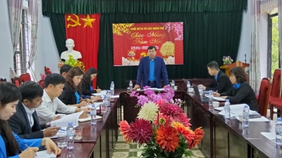 Chủ tịch Liên đoàn Lao động tỉnh Lai Châu kiểm tra việc triển khai thực hiện nhiệm vụ đầu năm 2024