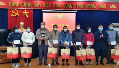 Liên đoàn Lao động tỉnh Lai Châu tổ chức “Tết Sum vầy - Xuân Bình an” cho đoàn viên, CCVCLĐ