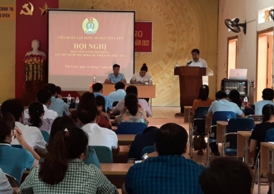 Liên đoàn Lao động huyện Tân Uyên tổ chức Hội nghị Ban Chấp hành lần thứ 11 khóa III, nhiệm kỳ 2018 - 2023