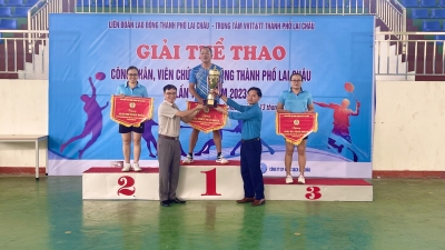 LĐLĐ thành phố Lai Châu tổ chức thành công Giải thể thao CNVCLĐ thành phố Lai Châu lần thứ nhất năm 2023.