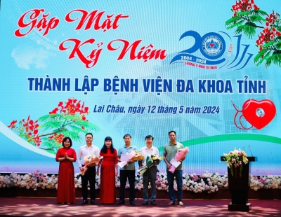 Công đoàn cơ sở bệnh viện Đa khoa tỉnh tổ chức giải  bóng chuyền hơi mở rộng chào mừng kỷ niệm 20 năm Ngày Thành lập bệnh viện đa khoa tỉnh Lai Châu (12/5/2004 – 12/5/2024) và hưởng ứng  tháng công nhân năm 2024.