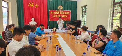 Liên đoàn Lao động huyện Than Uyên tổ chức thành công Hội nghị Ban Chấp hành lần thứ Tư khóa VI, nhiệm kỳ 2023 - 2028