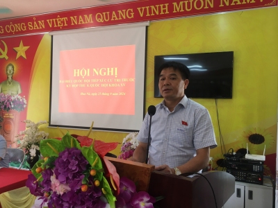 LĐLĐ tỉnh Lai Châu phối hợp với Đoàn đại biểu Quốc hội tỉnh tổ chức  Hội nghị tiếp xúc cử tri trước kỳ họp thứ 8, Quốc hội khóa XV