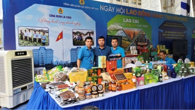 Công đoàn tỉnh Lai Châu tham gia Ngày hội Lao động sáng tạo năm 2025 cấp Tổng Liên đoàn
