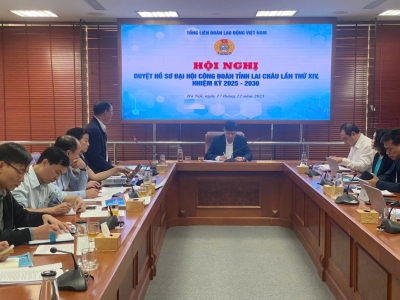 Liên đoàn Lao động tỉnh Lai Châu: Báo cáo duyệt văn kiện Đại hội Công đoàn tỉnh lần thứ XIV, nhiệm kỳ 2025 - 2030