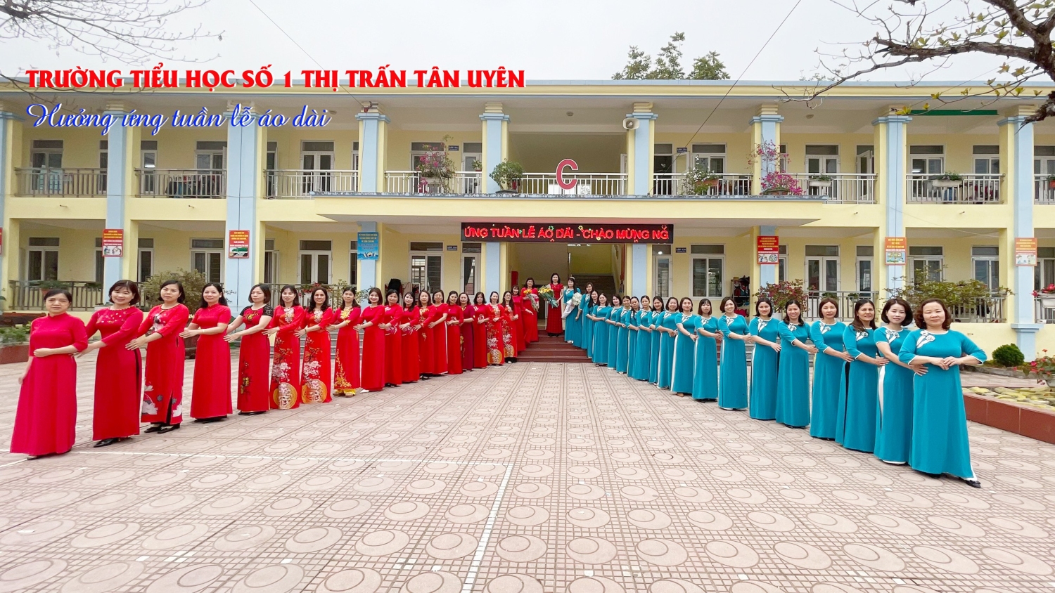 Công đoàn cơ sở Trường Tiểu học số 1 thị trấn Tân Uyên hưởng ứng Tuần lễ Áo dài năm 2023 (1)