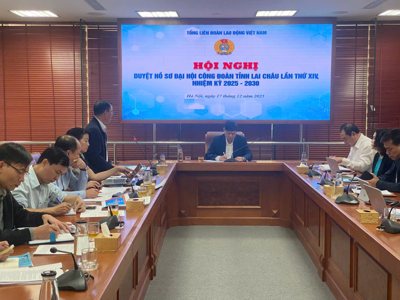 Liên đoàn Lao động tỉnh Lai Châu: Báo cáo duyệt văn kiện Đại hội Công đoàn tỉnh lần thứ XIV, nhiệm kỳ 2025 - 2030