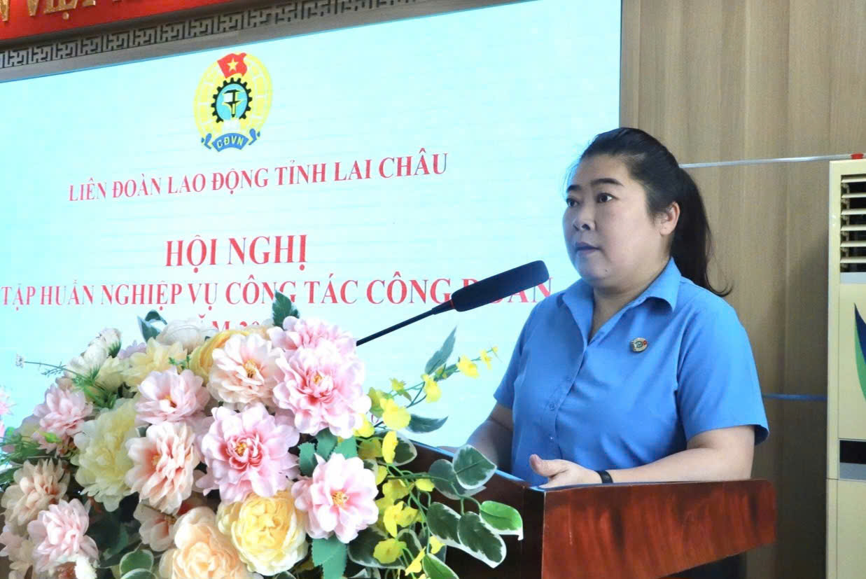 Liên đoàn Lao động (LĐLĐ) tỉnh Lai Châu tổ chức Hội nghị tập huấn nghiệp vụ công tác Công đoàn năm 2026